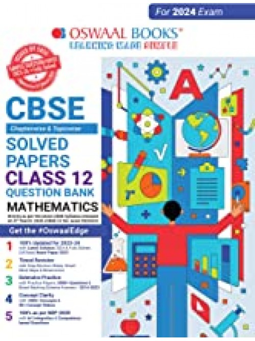 Oswaal CBSE Chapterwise Solved Papers 2023-2014 Mathematics Class 12th (For 2024 Board Exams) at Ashirwad Publication