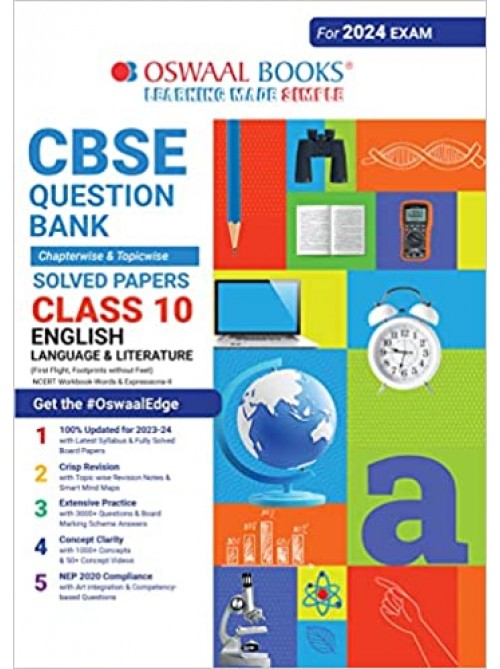 Oswaal CBSE Chapterwise & Topicwise Question Bank Class 10 English Language & Literature Book (For 2023-24 Exam) at Ashirwad Publication