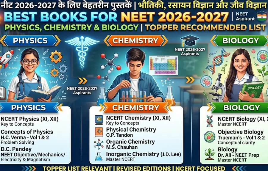 Best Books for NEET 2026-2027 | Physics, Chemistry & Biology Topper List