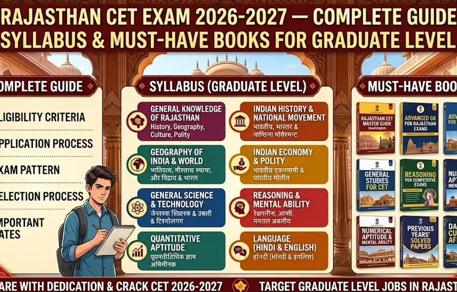 Rajasthan CET Exam 2026-2027 | Complete Guide, Syllabus & Best Books