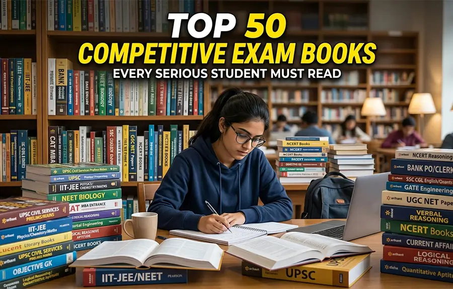 Top 50 Competitive Exam Books
