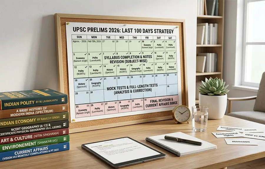 UPSC Prelims 2026 Last 100 Days Strategy
