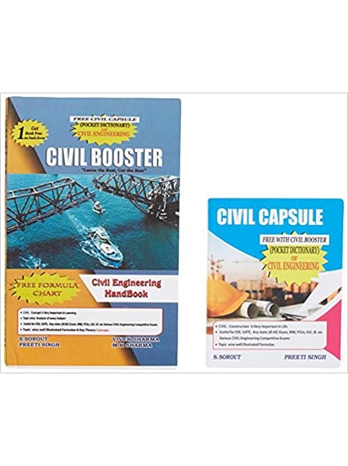 Civil Booster (Handbook of Civil Engineering) & Rocket Chart & Civil Capsule on Ashirwad Publication