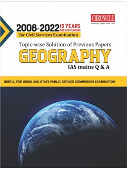 15 Years Solved Paper GEOGRAPAHY by Chronicle at Ashirwad Publication