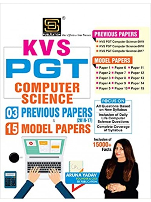 KVS PGT COMPUTER SCIENCE PREVIOUS PAPER & MODEL PAPERS by Aruna Yadav at Ashirwad Publication