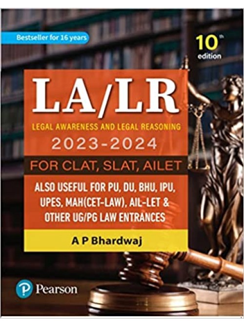 LA/LR Legal Awareness and Legal Reasoning  for CLAT, SLAT, AILET also useful for PU, DU, BHU, IPU, UPES, MAH(CETLAW), AILLET & Other UG/PG LAW Entrances at Ashirwad Publication