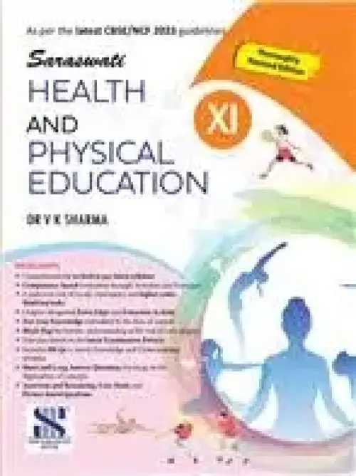 Health and Physical Education Class 11 Book by V.K. Sharma | Saraswati CBSE (2026-27)