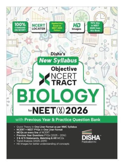 Disha's New Syllabus Objective NCERT Xtract Biology with Problem Solving Tricks for NTA JEE Main 8th Edition | BITSAT, VITEEE & KCET | Tips on your Fingertips, Previous Year Question Bank PYQs