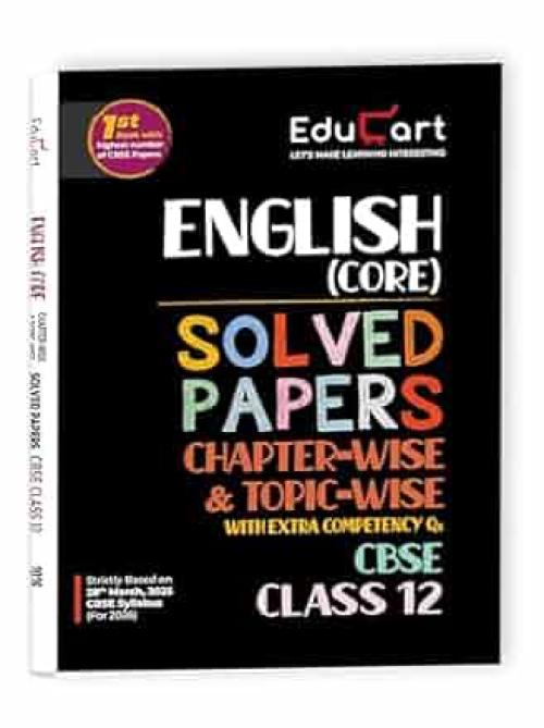 Educart CBSE Class 12 English Core Chapter-Wise Solved Papers 2025-26 on new Syllabus 2026