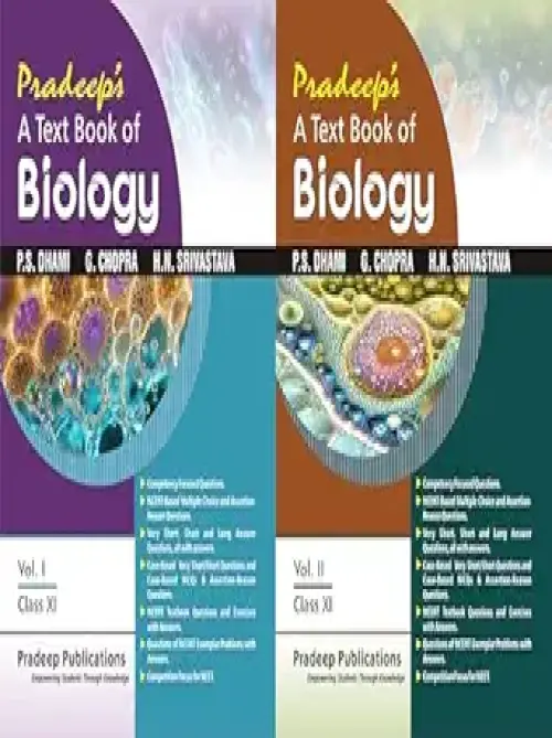 Pradeep 's A Text Book of Biology for Class 11 Vol. 1 & 2 (2026-27)
