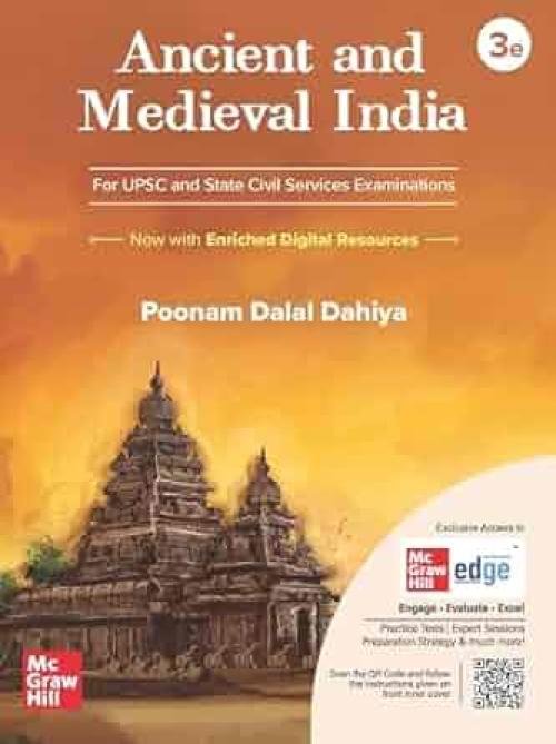 Ancient and Medieval Indian History (English) for UPSC CSE by Poonam Dalal Dahiya (IPS) | 3rd edition | Civil Services Exam - Prelims, Mains and Interview | State PSCs exams/ PCS exams