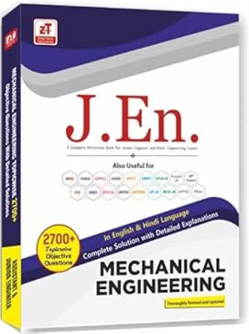 Zone Tech Publication 2700+ MCQs: Mechanical Engineering - Practice Book for ALL JUNIOR ENGINEER Exams (in English & Hindi)