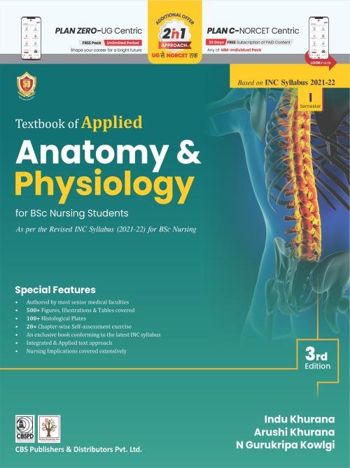 Textbook of Applied Anatomy & Physiology for BSc Nursing Students