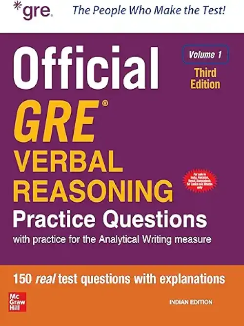 OFFICIAL GRE VERBAL REASONING PRACTICE QUESTIONS VOL 1