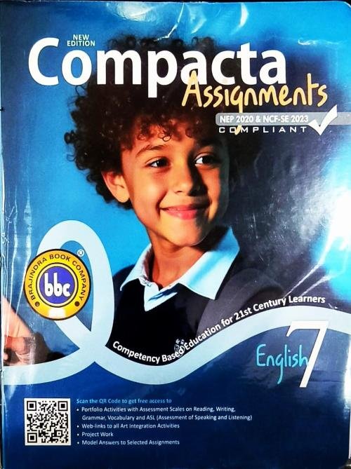 BBC Compacta English Assignments for Class 7 (Competency Based Education for 21st Century Learners) 2026-27