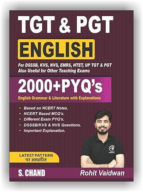 English TGT & PGT Exam Book 2025 - 2026 for DSSSB, KVS, NVS, EMRS, HTET, UP TGT & PGT (UPTGT/UPPGT) Also Useful for Other Teaching Competitive Exams | ... Mantra | By Rohit Vaidwan - S Chand Books
