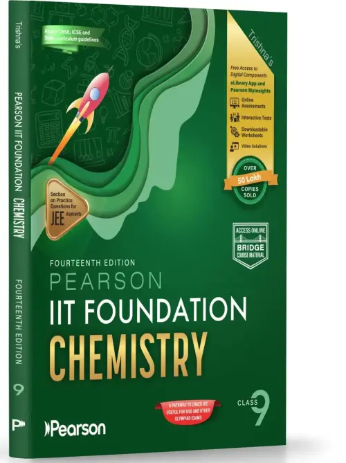 Pearson IIT Foundation Chemistry Class 9 Book | JEE/NTSE Preparation (2026-27)