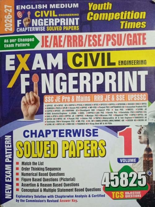 Youth Civil Finger Print Volume-1 Chapterwise Solved Papers English Medium 2026-27