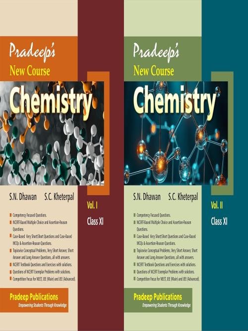 Pradeep's New Course Chemistry Vol.I & II for Class 11 (2026-27)