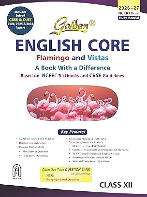 Golden English Core Flamingo & Vistas A Book With A Difference Class 12 (2026-27)