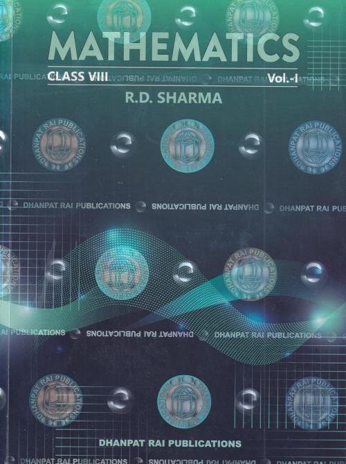 R D Sharma Mathematics Class 8 - CBSE Examination 2026-2027