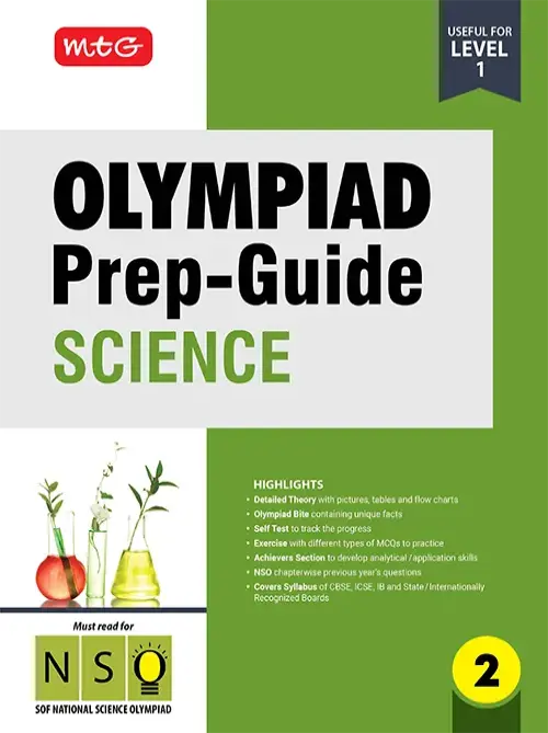 MTG Class 2 Olympiad Prep-Guide (OPG) Science (NSO) – Detailed Theory, Self Test For SOF 2025-26 Exam