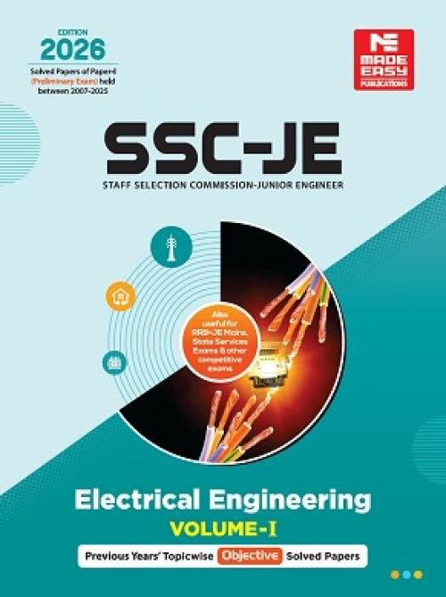 Made Easy SSC-JE 2026: Electrical Engineering Previous Year Objective Solved Paper Volume-1