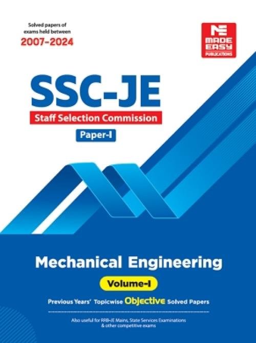 SSC -JE Mechanical Engineering Objective Previous Year Objective Solved Paper-1 Volume-1
