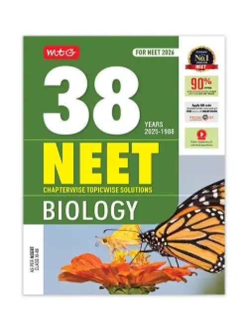 MTG 38 Years NEET Biology PYP with Chapterwise Topicwise Solutions for NEET