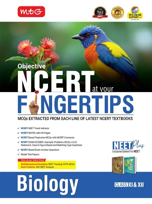 MTG Objective NCERT at your FINGERTIPS Biology- NCERT Notes with HD Pages, Based on NCERT Exam Archive Questions, JEE Books (Latest & Revised)