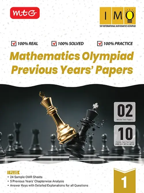IMO Class-1 Olympiad 10 Previous Years Papers (2025-2021 Set A and B) Mathematics with Sample OMR Sheet For 2026-27 Exam