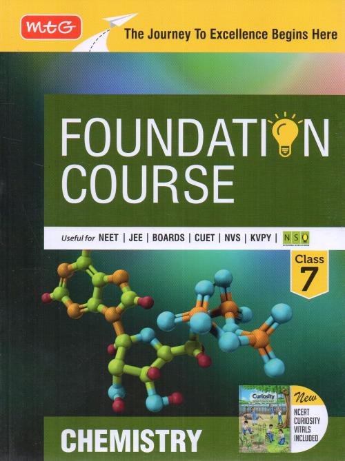 Foundation Course Class 7 Chemistry Book 2026 For IIT JEE, NEET, NSO Olympiad, CUET, NVS, KVPY and Boards