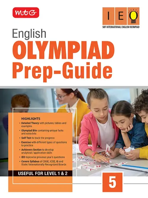 MTG Class 5 Olympiad Prep-Guide (OPG) English (IEO) – Detailed Theory, Self Test For SOF
