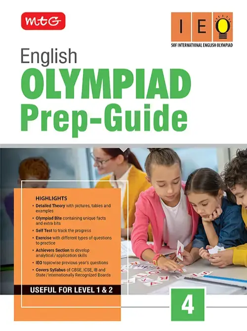 MTG Class 4 Olympiad Prep-Guide (OPG) English (IEO) – Detailed Theory, Self Test For SOF