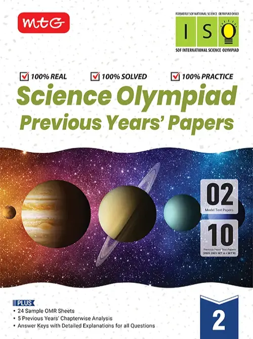 MTG ISO Class-2 Olympiad 10 Previous Years Papers (2025-2021 Set A and B) Science with Sample OMR Sheet For 2026-27 Exam