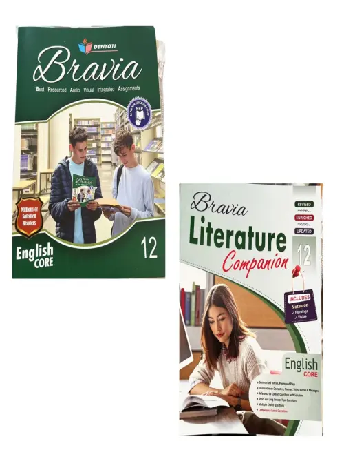 Bravia English Core with Literature Companion Class 12 (Set of 2 Books) 2026-27