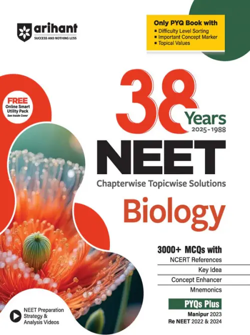 NEET Biology 38 Year's Chapterwise - Topicwise Solutions (2025-1988)| 1500+ MCQs With NCERT Refrences | Re NEEET 2022 & 2024 | English Medium