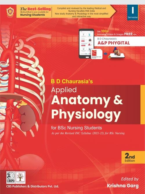BD Chaurasia's Applied Anatomy and Physiology for BSc Nursing Students