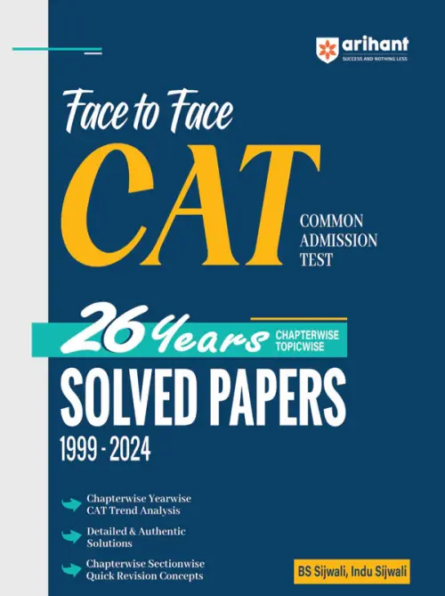 Face To Face CAT 28 years Section wise & Topic wise solved paper on Ashirwad Publication