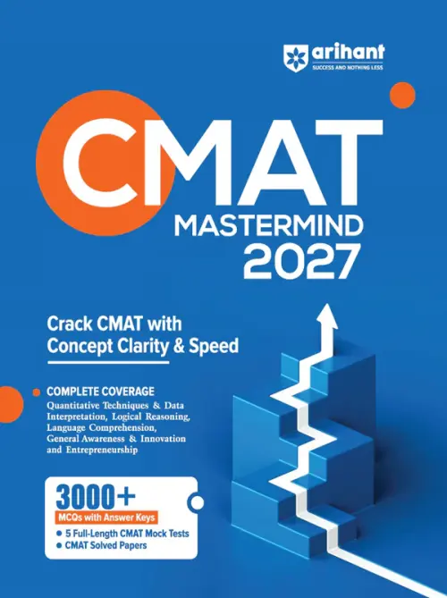 CMAT Mastermind 2027 | Complete Guide for CMAT Exam | 3000+ MCQs with Answer Key | 5 Mock Tests & Solved Papers | Quant, LR, English, GK