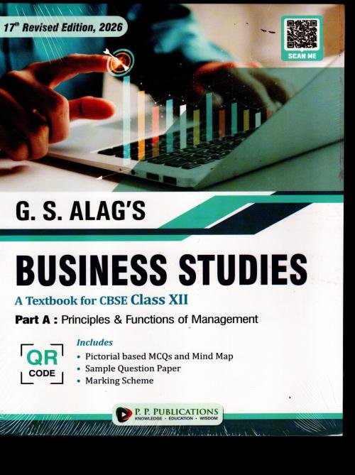 Business Studies A Textbook For CBSE Class 12 (Set Of 2 Books) By G S Alag (2026-27)