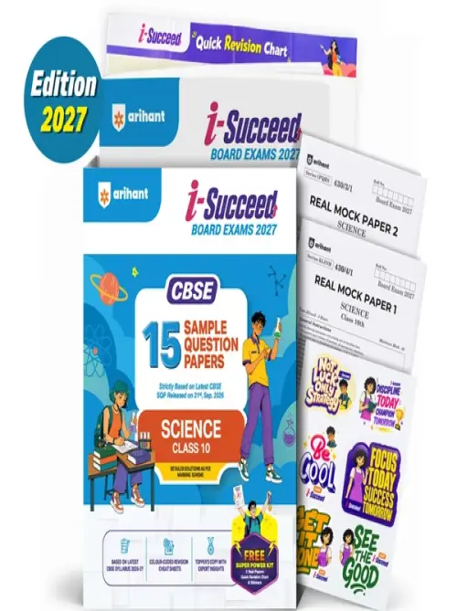 i-Succeed CBSE 15 Sample Question Papers Class 10 Science Exam 2027 | Colour-Coded Revision Cheat Sheets, Toppers Copy with Expert Insights | FREE SUPER POWER KIT | Based on Latest CBSE SQP Released 21 Sept 2026
