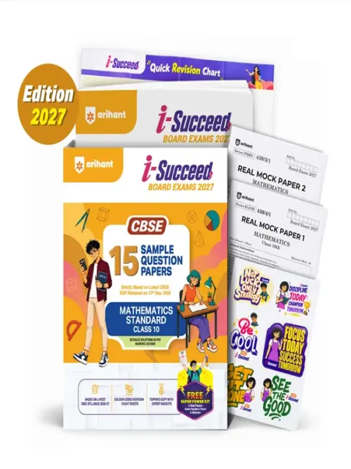 i-Succeed CBSE 15 Sample Question Papers Class 10 Mathematics Standard Exam 2027 | Colour-Coded Revision Cheat Sheets, Toppers Copy with Expert Insights | FREE SUPER POWER KIT | Based on Latest CBSE SQP Released 21 Sept 2026