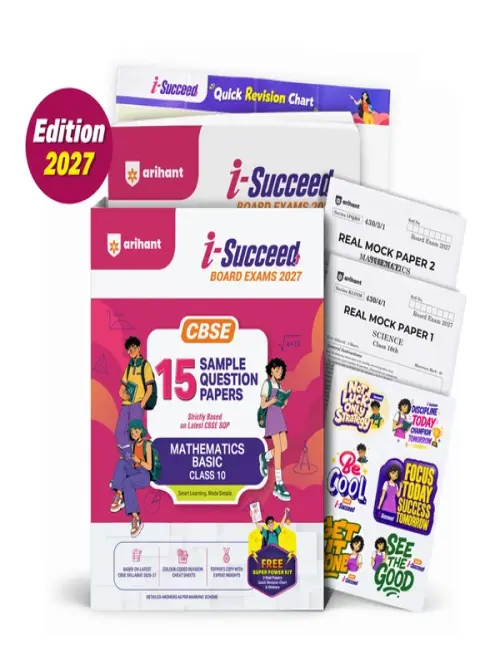 i-Succeed CBSE 15 Sample Question Papers Class 10 Mathematics Exam 2027 | Colour-Coded Revision Cheat Sheets, Toppers Copy with Expert Insights | FREE SUPER POWER KIT | Based on Latest CBSE SQP Released 21 Sept 2026