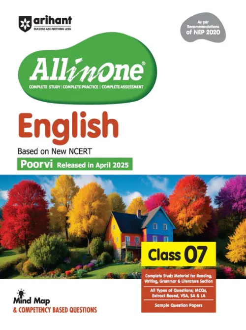 All in one English Class 7 Exam 2025-26 | Mind Map & Competency based Question | Based On New Ncert Poorvi Released in April 2025| English Medium