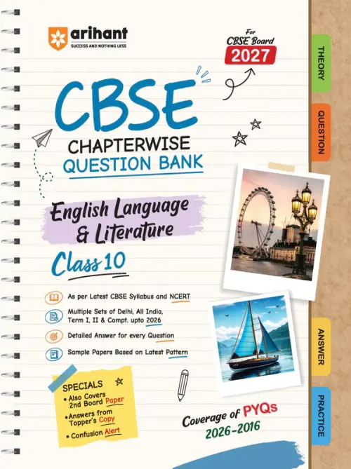 CBSE English Language & Literature Class 10 Chapterwise Question Bank for Board Exam 2027 | 1Chapterwise PYQs with Revision Theory, Detailed Solutions, Exam Tips & Sample Papers as per Latest CBSE Syllabus & Exam Pattern