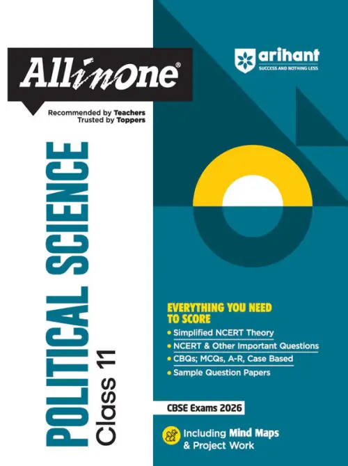 CBSE All in One Political Science Class 11 Exam 2025-26 | NCERT & Other Important Questions, Sample Question Papers | Including Mind Maps