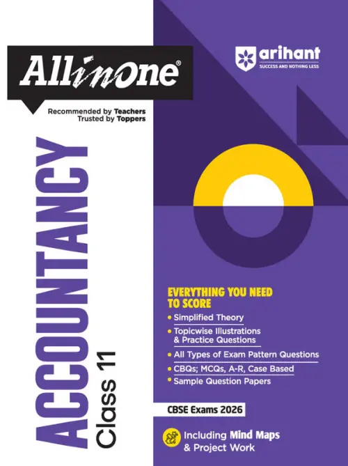 CBSE All in One Accountancy Class 11 Exam 2025-26 | Simplified theory, CBQS, MCQs, A-R, Case Based, Sample Question Papers| Including Mind Maps
