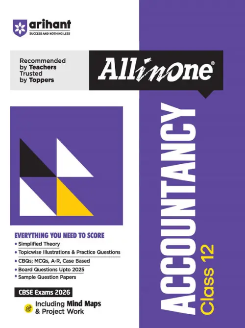 CBSE All in One Accountancy Class 12 Exam 2026 | Simplified theory, CBQs, MCQs, A-R, Case Based & Board Questions Upto 2025, Sample Question Papers | Included Mind Maps