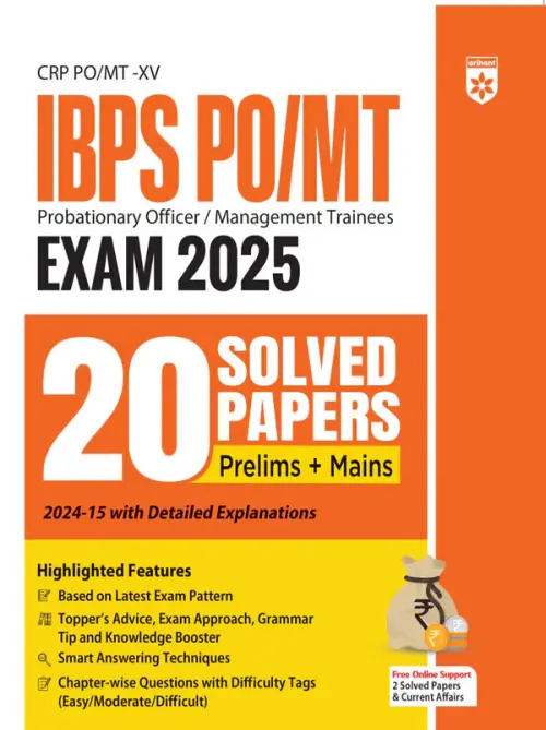 IBPS PO/MT Pre. & Main Exam 2025 | 20 Solved Papers | English Medium